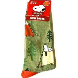 Mens Snoopy Camping Socks